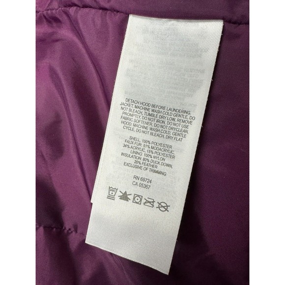 Columbia 550 Duck Down Faux Fur Hooded Jacket Puffer Womens XS EUC - Picture 3 of 10